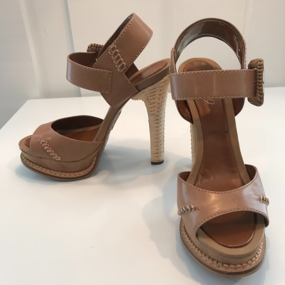 Boutique 9 Shoes - Boutique 9 Sandals with Wicker Weave Heels